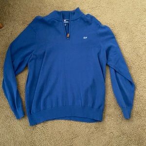 Heavy blue vineyard vines 1/4 zip